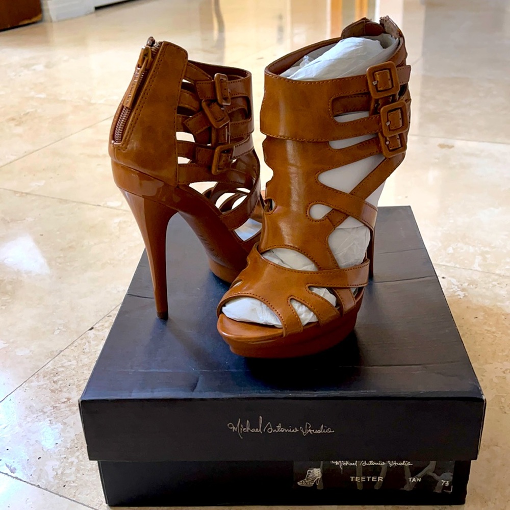 Michael Antonio Platform Heels 7.5 Nib - image 1